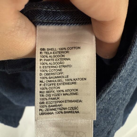 North Face Shirt Men's Large Blue Long Sleeve Button Up 100% Cotton - Picture 7 of 10